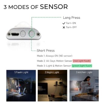 LED Rechargeable Under cupboard Light (Motion Sensor)